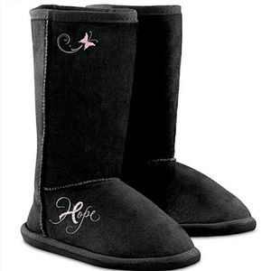 PINK RIBBON BOOTS